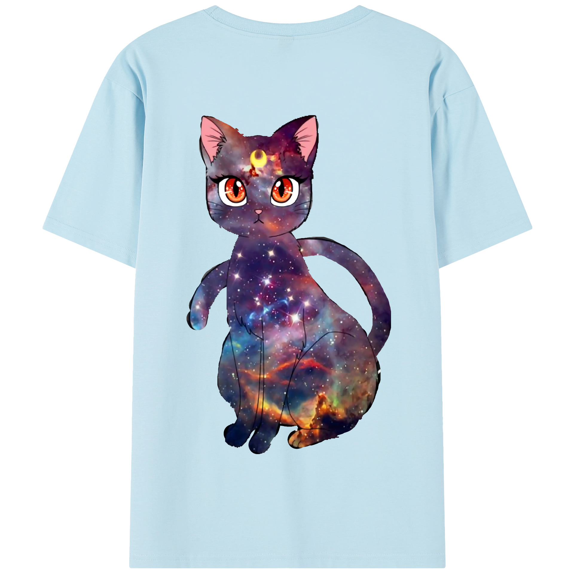 （画像用） 美少女戦士セーラームーン Sailor Moon 綿100％半袖Tシャツ（背面プリント）